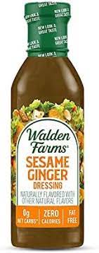 WALDEN FARMS SESAME GINGER DRESSING 12 OZ  #ROCK VALUE-ORDER BY  MONDAY EVENING OCT 07 ARRIVING OCT 16  FOR DELIVERY#