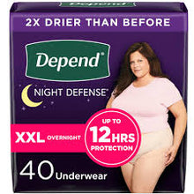 DEPEND NIGHT DEFENSE INCONTINENCE UNDERWEAR FOR WOMEN SMALL 16 CT#ROCK VALUE-ORDER BY TUESDAY EVENING OCT 07 ARRIVING OCT 15 FOR DELIVERY#&nbsp;