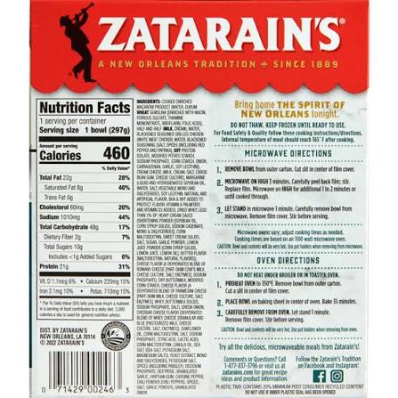 ZATARAIN'S BLACKENED CHICKEN ALFREDO 24 OZ