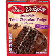 Betty Crocker Supermoist Triple Chocolate Fudge Cake Mix 13.25 oz