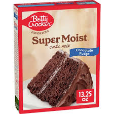 Betty Crocker Supermoist Cake Mix, Chocolate Fudge, 13.25-oz