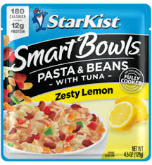 STARKIST TUNA SMART BOWLS PASTA & BEANS ZESTY LEMON 4.5 OZ