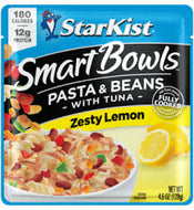 STARKIST TUNA SMART BOWLS PASTA & BEANS ZESTY LEMON 4.5 OZ