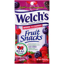 Welch's Fruit Snacks  2.25 oz Berries N' Cherries