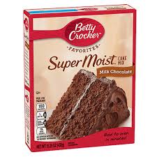 BETTY CROCKER SUPERMOIST MILK CHOCOLATE CAKE MIX 13.25 OZ