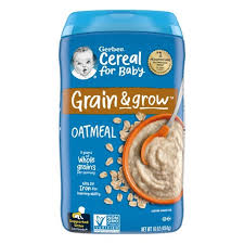 GERBER BABY FOOD STAGE 1 SINGLE GRAIN & GROW OATMEAL BABY CEREAL 16 OZ #ROCK VALUE PRODUCT ORDER BY TUESDAY APR 08 ARRIVING APR 16 FOR DELIVERY#