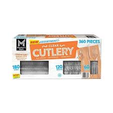 MM CLEAR HEAVYWEIGHT CUTLERY COMBO PACK 360 PIECES