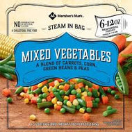 MM STEAM IN BAG MIXED VEGETABLES 6- 12 OZ Pouches