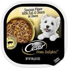 CESAR SAUSAGE FLAVOR WITH EGG & CHEESE IN SAUCE 3.5 OZ