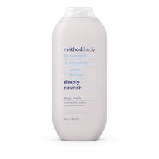 METHOD BODY COCONUT RICE MILK SHEA BUTTER BODY WASH 18 OZ