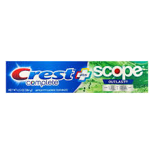 CREST COMPLETE PLUS SCOPE TOOTHPASTE 6.3 OZ