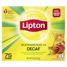 LIPTON DECAF BLACK TEA 75 COUNT