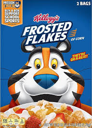 Kellogg's Frosted Flakes, Breakfast Cereal 61.9 oz 2 Bag