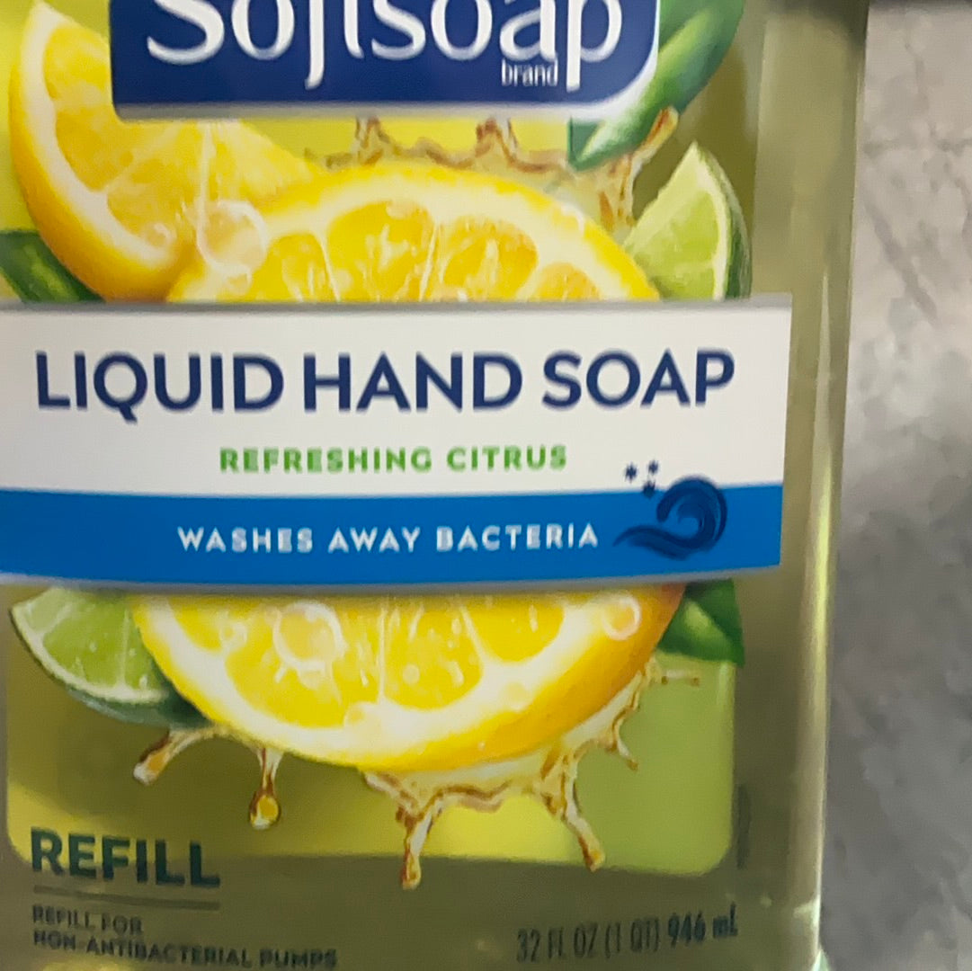 SOFTSOAP ANTIBACTERIAL HAND SOAP REFRESHING CITRUS 32 OZ