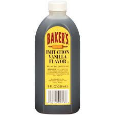 BAKERS IMITATION VANILLA FLAVOR 8 OZ