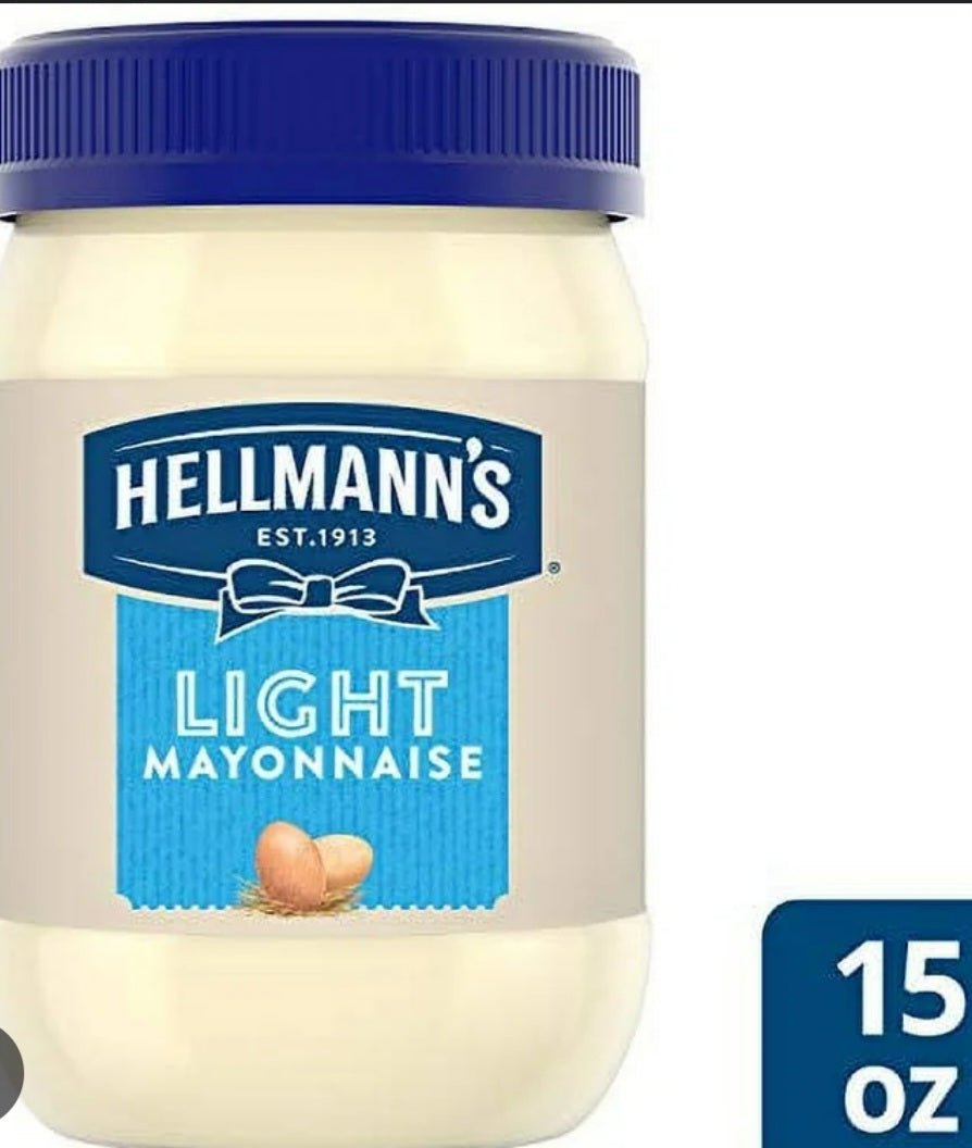 HELLMANN'S LIGHT MAYONNAISE 15 OZ