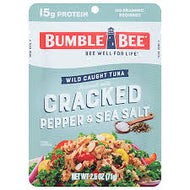 BUMBLE BEE WILD CAUGHT TUNA CRACKED PEPPER & SEA SALT 2.5 OZ