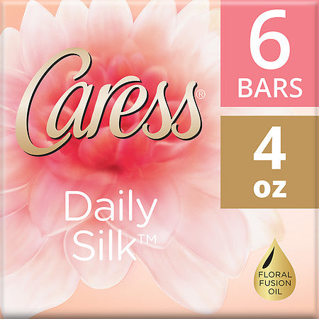 CARESS DAILY SILK SOAP BARS 6CT