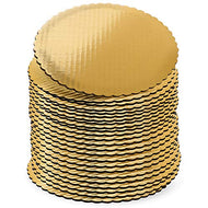 12IN GOLD CORRUGATED CAKE CIRCLES