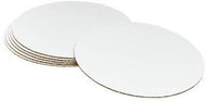 14in WHITE CORRUGATED CAKE CIRCLES