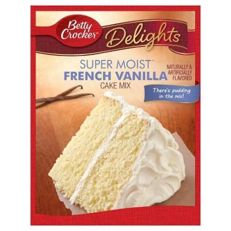 BETTY CROCKER SUPERMOIST FRENCH VANILLA CAKE MIX 13.25 OZ