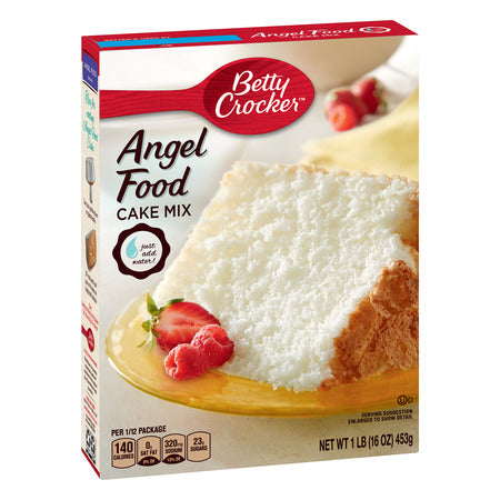 BETTY CROCKER ANGEL FOOD WHITE CAKE MIX 16 OZ
