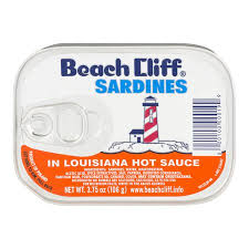 BEACH CLIFF SARDINES IN LOUISIANA HOT SAUCE 3.75 OZ