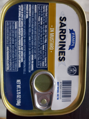 PAMPA SARDINES IN MUSTARD 3.75 OZ