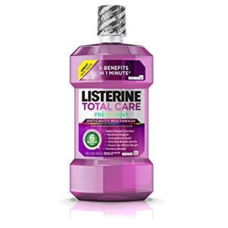 LISTERINE TOTAL CARE ANTICAVITY MOUTHWASH FRESH MINT 33.8 OZ