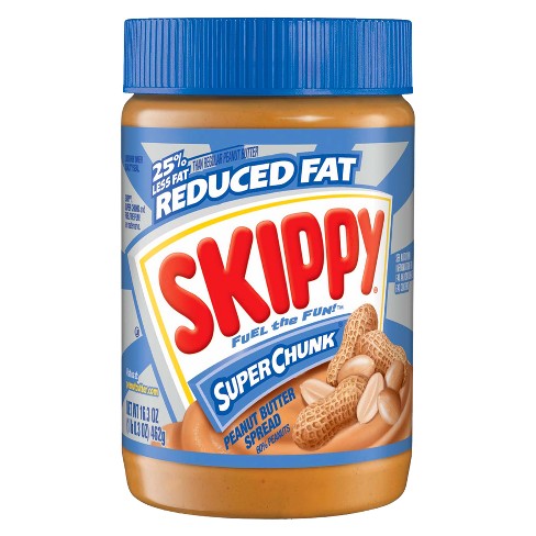 SKIPPY SUPER CHUNK PEANUT BUTTER REDUCED FAT 16.3 OZ