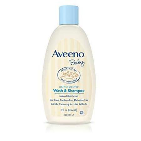 AVEENO LIGHTLY SCENTED BABY WASH & SHAMPOO 8OZ