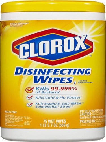 CLOROX LEMON WIPES 75 COUNT