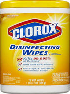 CLOROX LEMON WIPES 75 COUNT