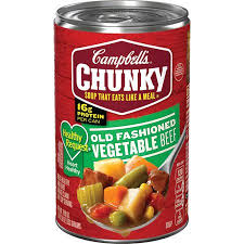 CAMPBELL'S CHUNKY HEALTY REQUEST VEGETABLE BEEF SOUP 18.8OZ
