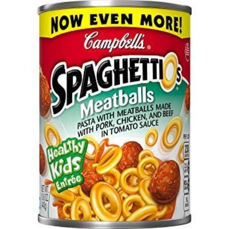CAMPBELL'S SPAGHETTI-Os PASTA WITH MEATBALLS 15.6 OZ