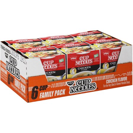NISSIN RAMEN CUP OF NOODLE FAMILY PACK CHICKEN FLAVOR 6PK
