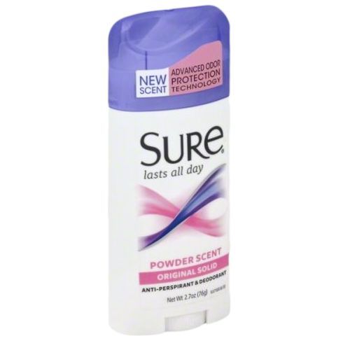 SURE ORIGINAL SOLID POWDER FRESH SCENT ANTIPERSPIRANT DEODORANT 2.7 OZ