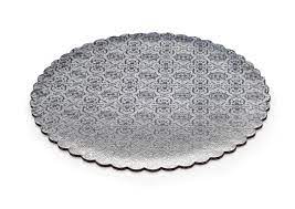 8IN SILVER CORRUGATED CAKE CIRCLES