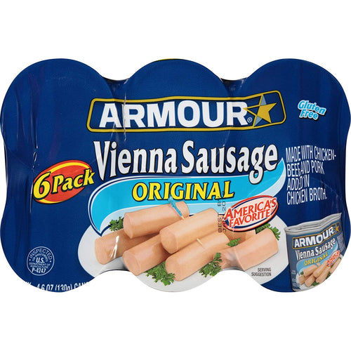 Armour Vienna Sausage 6pk 4.75 oz