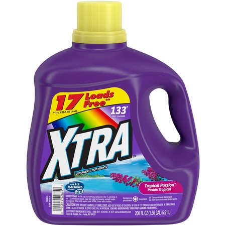 XTRA  EFFICIENCY TROPICAL PASSION  LIQUID 2X DETERGENT 192  OZ