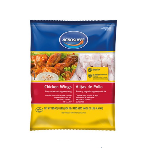 AGROSUPER IQF PARTY CHICKEN WINGS 10 LBS