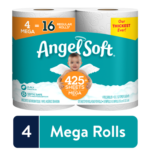 ANGEL SOFT 4 MEGA ROLLS