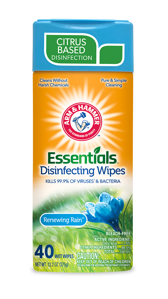 ARM & HAMMER ESSENTIALS DISINFECTING WIPES 40 ct