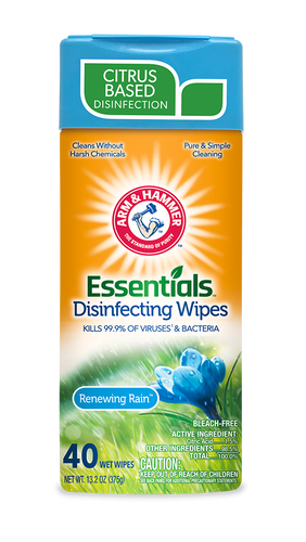 ARM & HAMMER ESSENTIALS DISINFECTING WIPES 40 ct