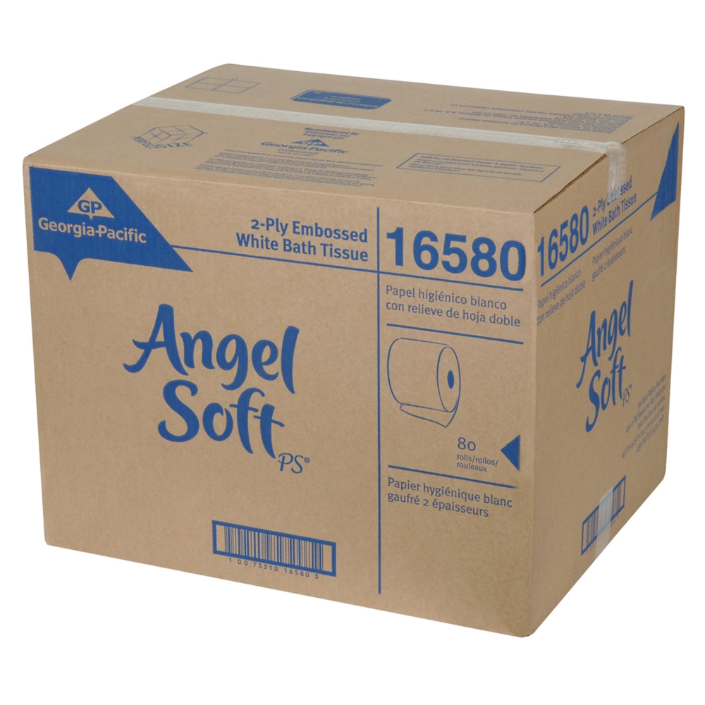 ANGEL SOFT 2-PLY STANDARD ROLL TOILET TISSUE 80 CT