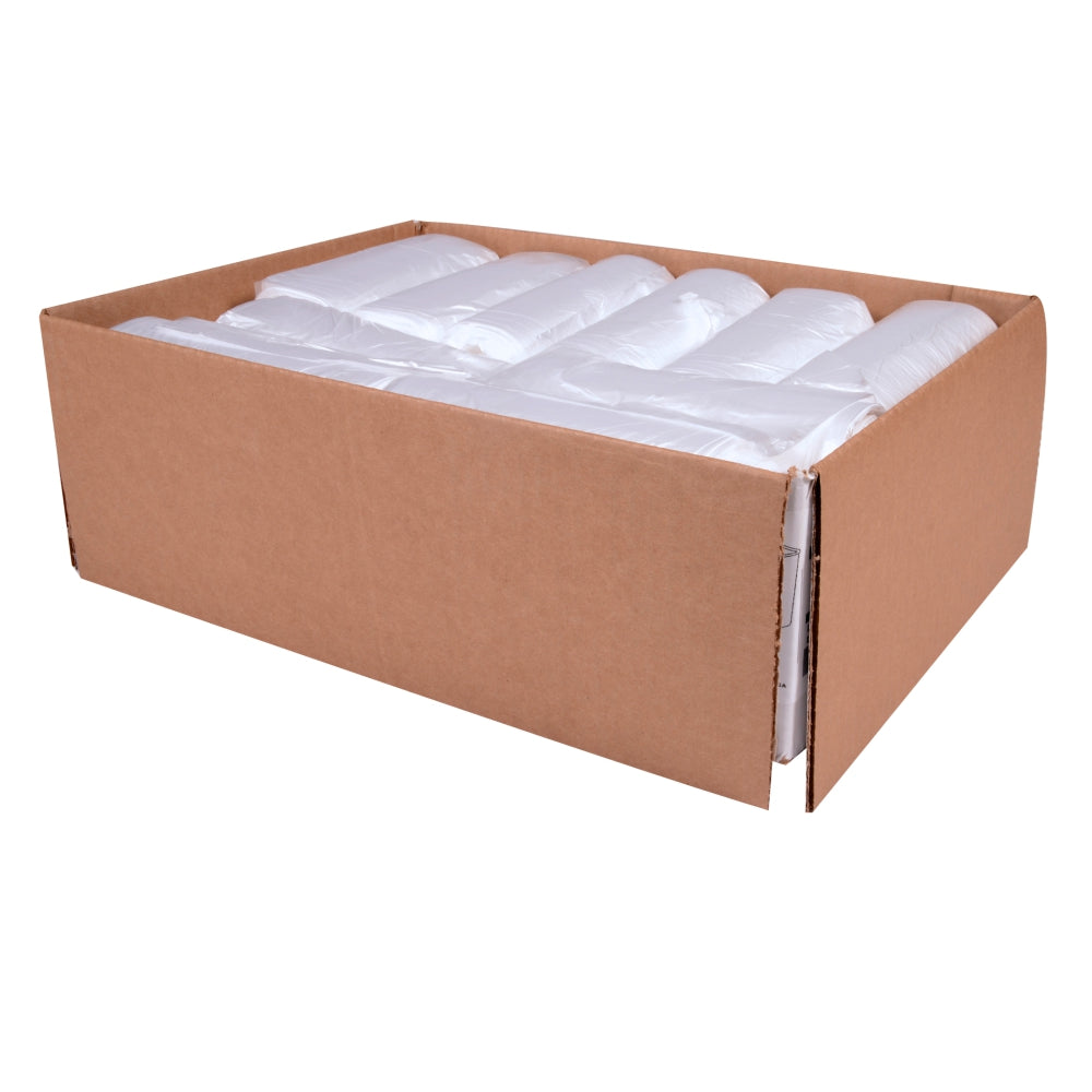 Array 12-16 Gallon Clear Can Liners, High Density, 6 Micron, 24 x 33 Inches, 50 Ct Roll, 20Case