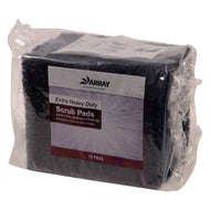 Array Extra-Heavy-Duty Pot & Pan Scrub Pads, Gray, 3.5 x 6 Inch, 10 Ct Case 4ea