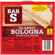 BAR S SLICED CLASSIC BOLOGNA 1 LB