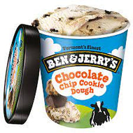 BEN & JERRY'S CHOCOLATE CHIP COOKIE DOUGH ICE CREAM 16 OZ ## ROCK VALUE PRODUCT. ORDER BY  WEDNESDAY EVENING NOV 14 FOR NOV 19 DELIVERY