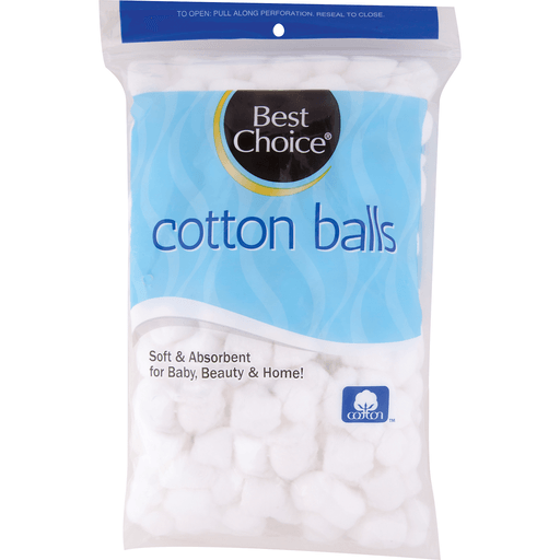 BEST CHOICE 100% COTTON BALLS REG SIZE 300 CT